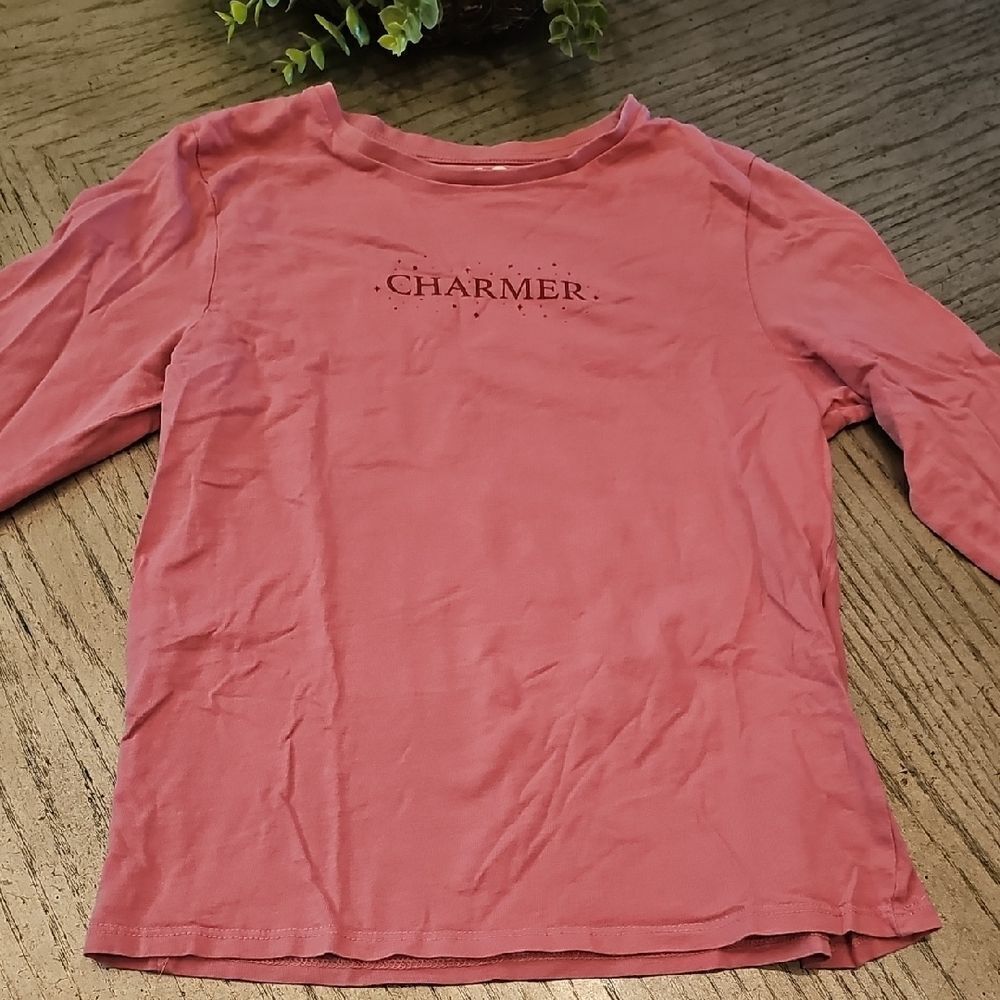 Long Sleeve Charmer Shirt Size 9/10 Cotton On
